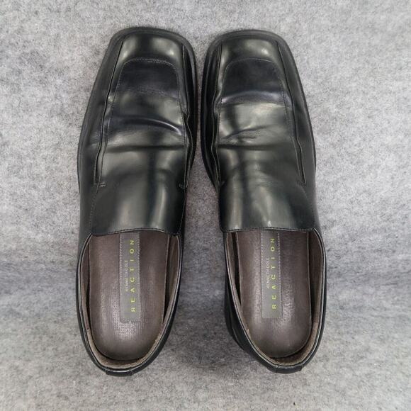 Kenneth Cole Shoes Men 10.5 Reaction Loafer Slip On Leather Professional Classic - Picture 7 of 16